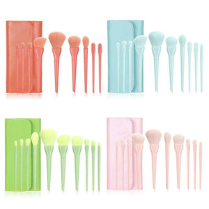 10Pcs/Set Macaron Makeup Brushes Eye Shadow Foundation Powder Eyeliner Eyelash Lip Make Up Brush Cosmetic Beauty Tool Kit Hot