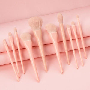 10Pcs/Set Macaron Makeup Brushes Eye Shadow Foundation Powder Eyeliner Eyelash Lip Make Up Brush Cosmetic Beauty Tool Kit Hot