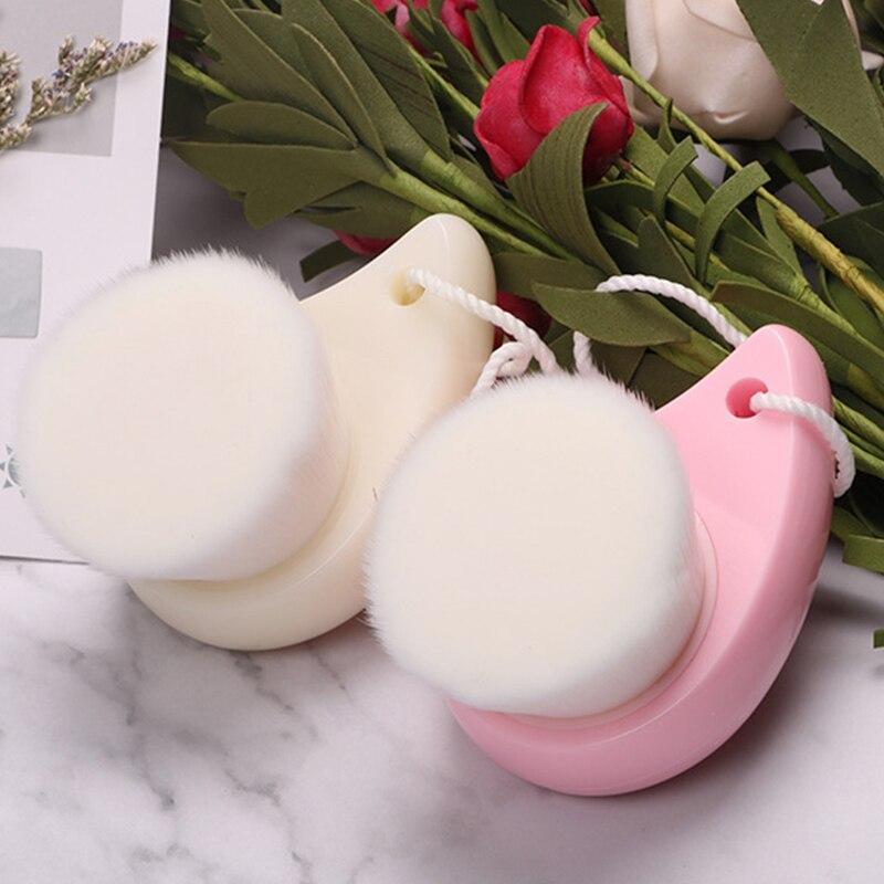 1pc Face Clean Brush Massager Facial Care Skin Pore Clean Brush Wash Deep Cleansing Soft Fiber Mild Face Cleansing Brush