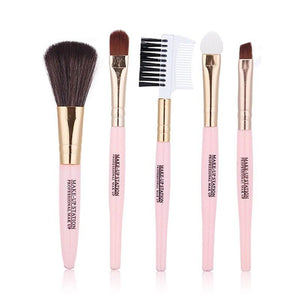 5Pcs/Set Beauty Makeup Brushes Set Nylon Blush Eyebrow Eyelash Eye Shadow Brush Foundation Cosmetic Makeup Tools Set Accessories