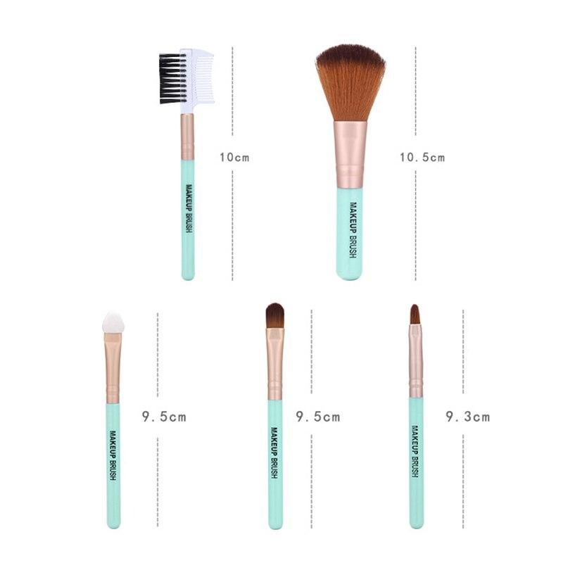 5Pcs/Set Multifunctional Makeup Brushes Set Blush Eyebrow Eyelash Eye Shadow Brush Foundation Cosmetic Makeup Tools Accessories