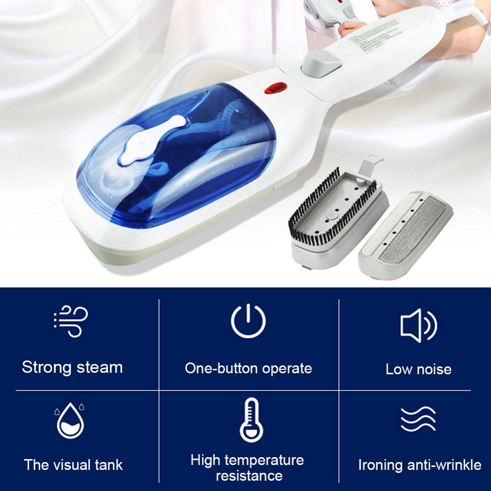 800W Portable Handheld Steamer Household Electric Garment Steam Iron Ironing Machine for Home Travel Fabric Heat Wrinkle Remover