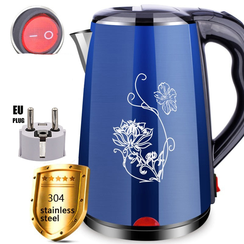 Electric Kettle Cordless Water Pot 1500W-2000W Stainless Steel Heating Electric Water Boiler Water Heater kitchen appliances