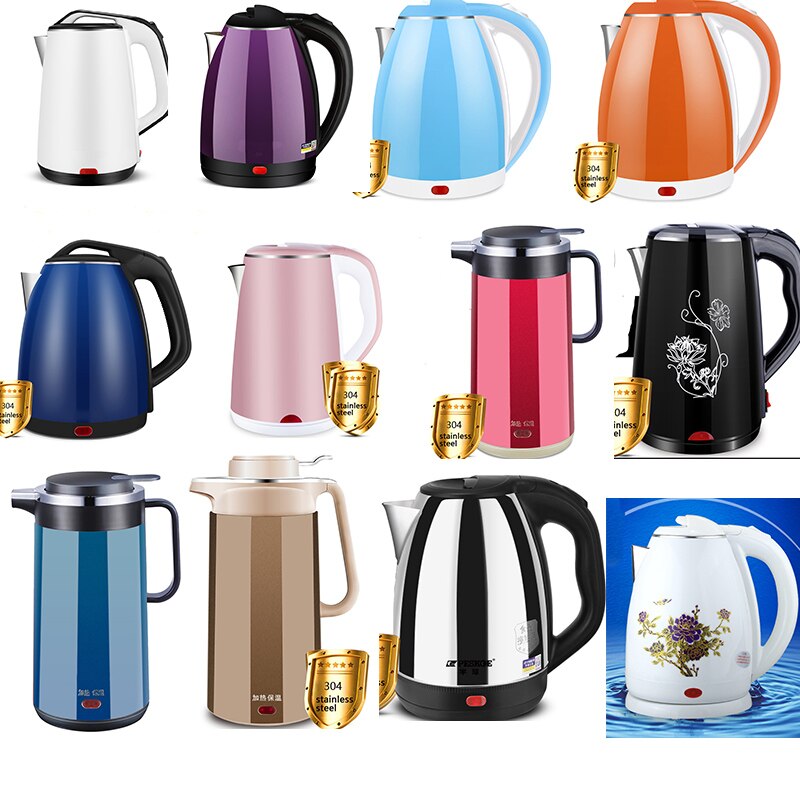 Electric Kettle Cordless Water Pot 1500W-2000W Stainless Steel Heating Electric Water Boiler Water Heater kitchen appliances