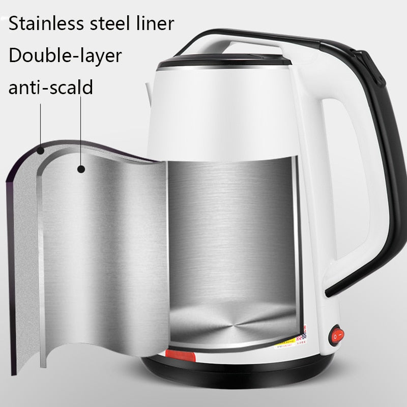 Electric Kettle Cordless Water Pot 1500W-2000W Stainless Steel Heating Electric Water Boiler Water Heater kitchen appliances