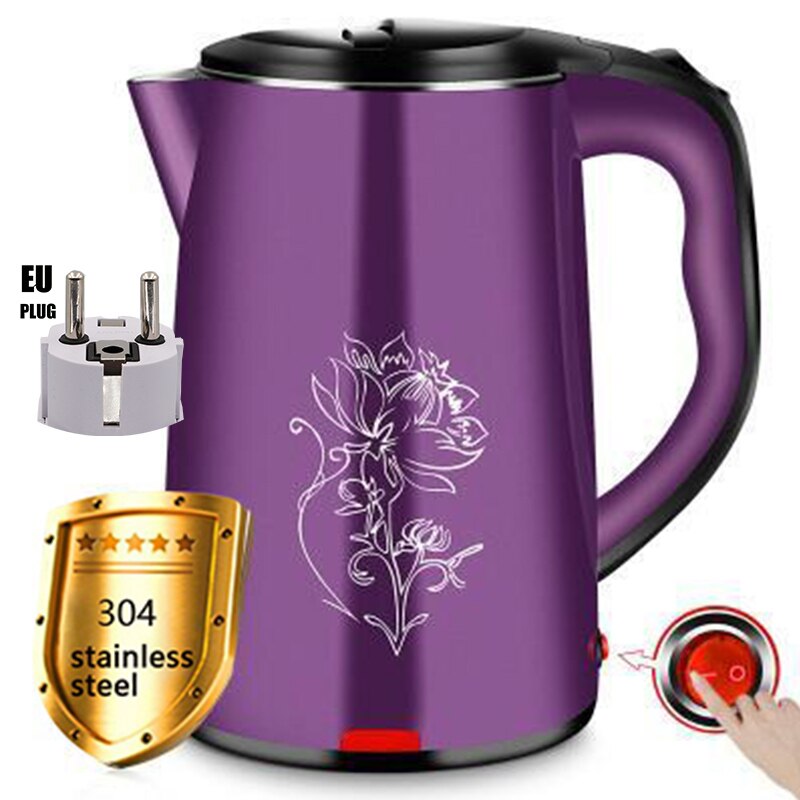 Electric Kettle Cordless Water Pot 1500W-2000W Stainless Steel Heating Electric Water Boiler Water Heater kitchen appliances