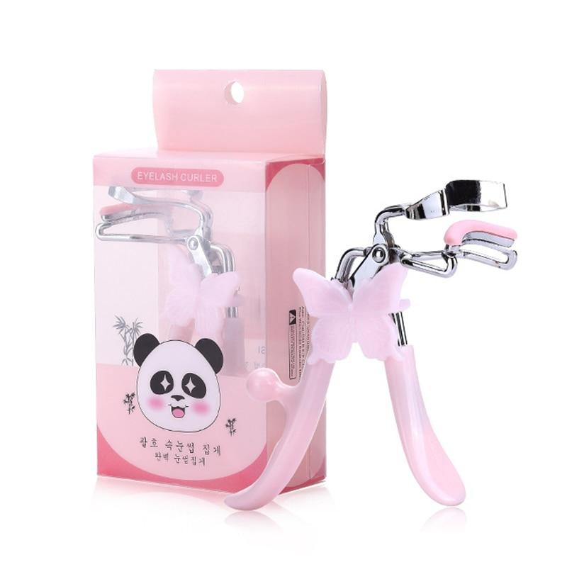 Eyelashes clip stainless steel Tweezers Eye Lash Grips curling eyelash curler Applicator Beauty Makeup Cosmetic Tool