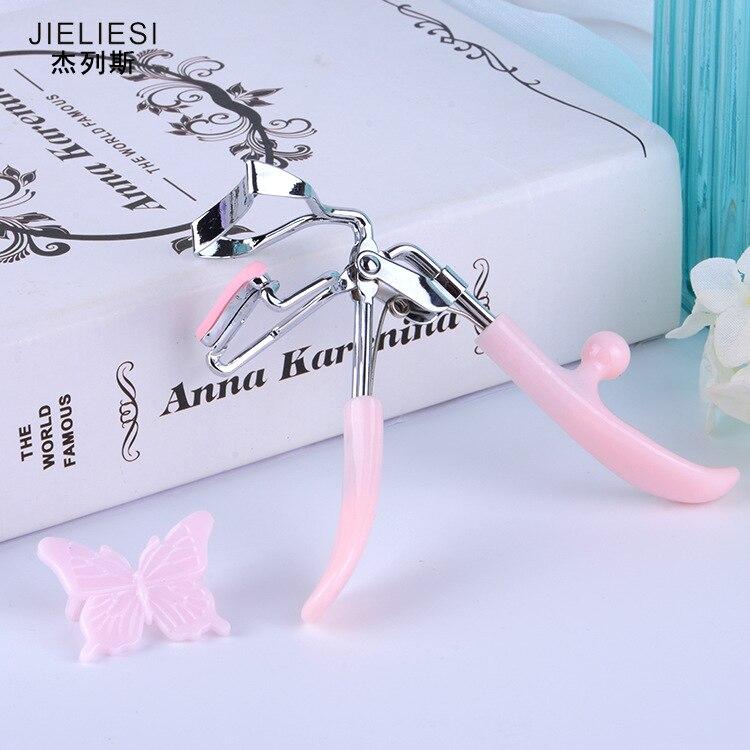 Eyelashes clip stainless steel Tweezers Eye Lash Grips curling eyelash curler Applicator Beauty Makeup Cosmetic Tool