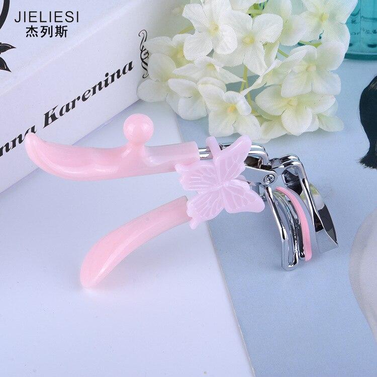 Eyelashes clip stainless steel Tweezers Eye Lash Grips curling eyelash curler Applicator Beauty Makeup Cosmetic Tool