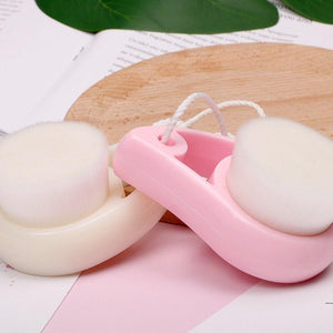 Face Clean Brush Wash Deep Cleansing Soft Fiber Mild Face Cleansing Brush Massager Facial Care Skin Pore Clean Brush