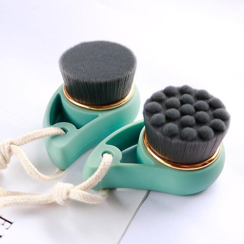 Face Wash Brush Bamboo Facial Cleansing Brush Face Washing Cleansers Deep Pore Female Skin Care Cleaning Tool