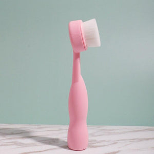 Long Handle Face Brush Manual Skin-friendly Facial Cleansing Brush Soft Hair To Blackhead Deep Cleaning Hand Brush