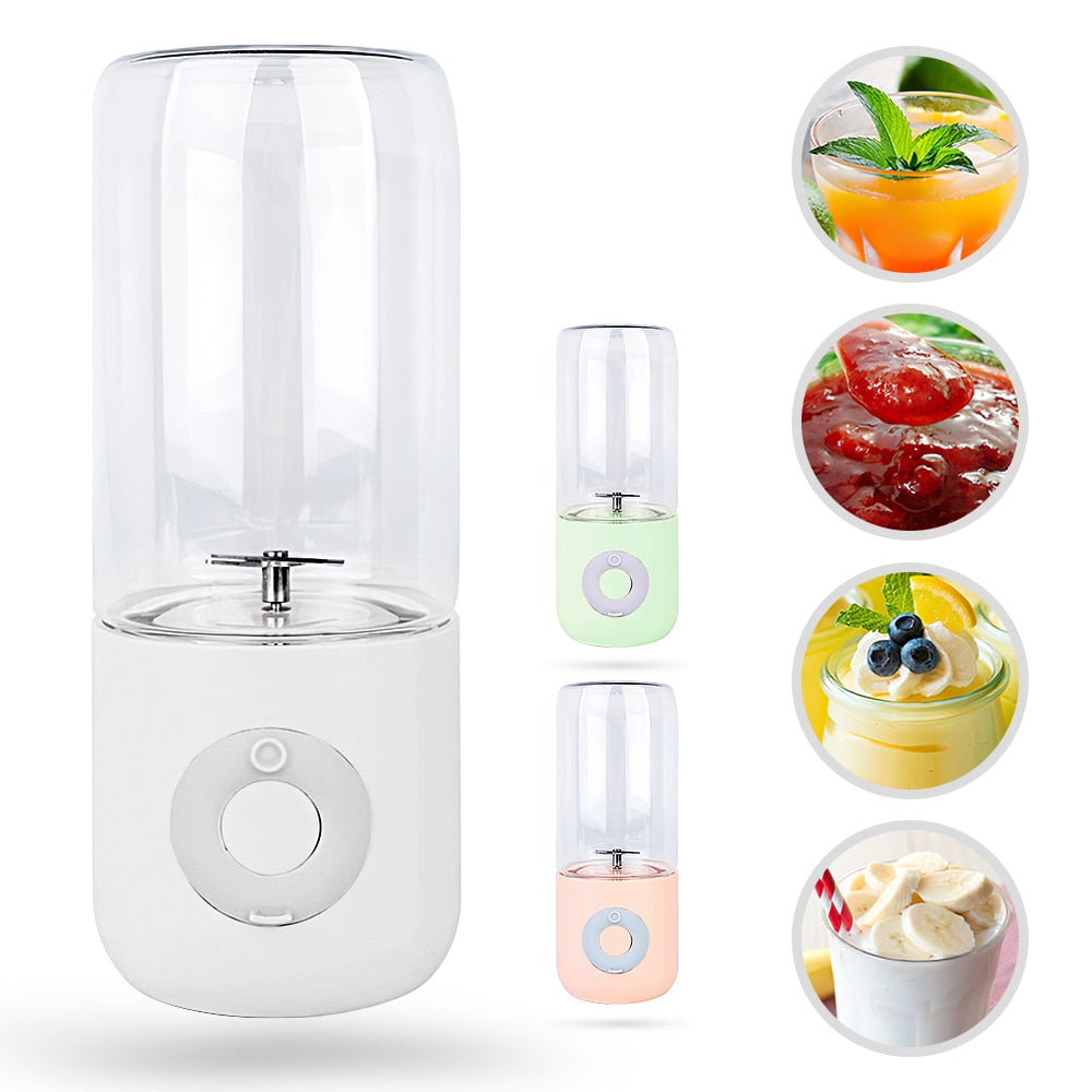 Mini Portable Juicer Orange Usb 6 Blade Electric Fruit Mixer Smoothie Blender Mixer Personal Food Processor Juice Extractor