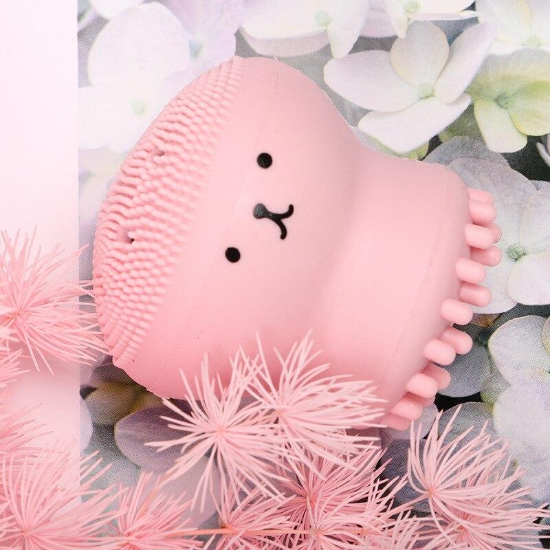 Octopus Shape Silicone Foam Face Cleansing Brush Pore Cleaner Exfoliator Face Scrub Washing Brush Face Cleanser Skin Care