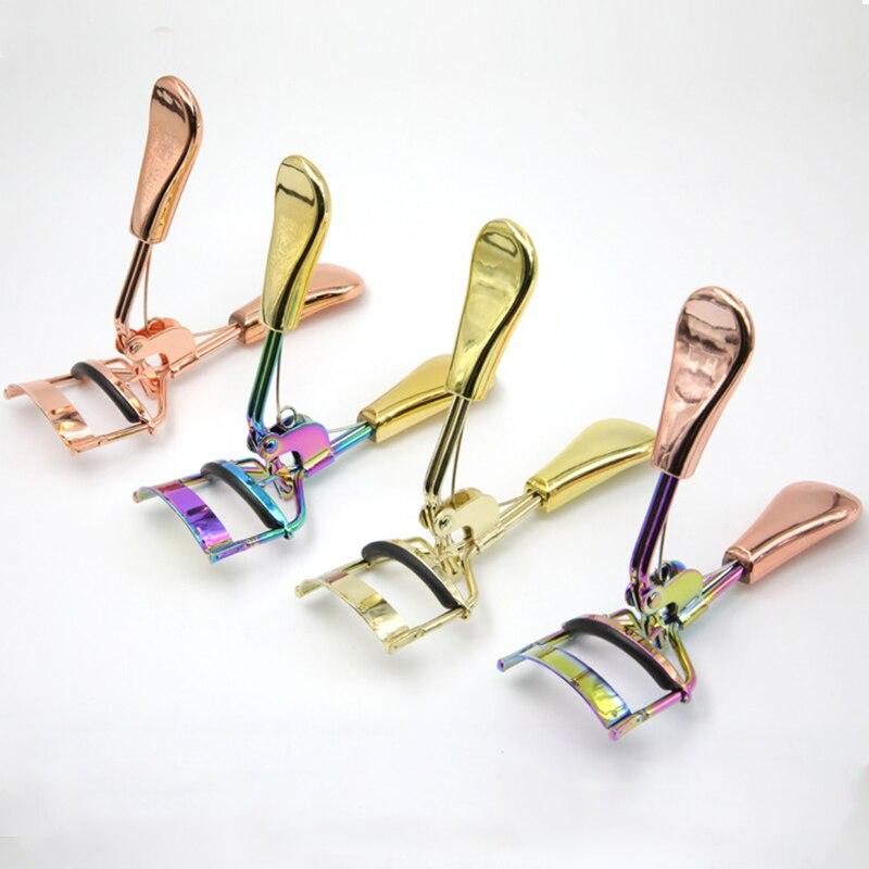 Proffessional Handle Eyelash Curler Clip Rose Gold Eye Curling Beauty Makeup Eyelash Curly Tool Cosmetic Accessories