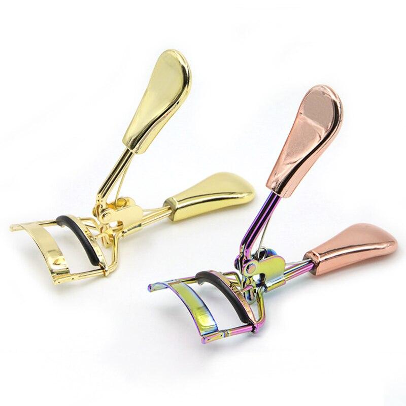 Proffessional Handle Eyelash Curler Clip Rose Gold Eye Curling Beauty Makeup Eyelash Curly Tool Cosmetic Accessories